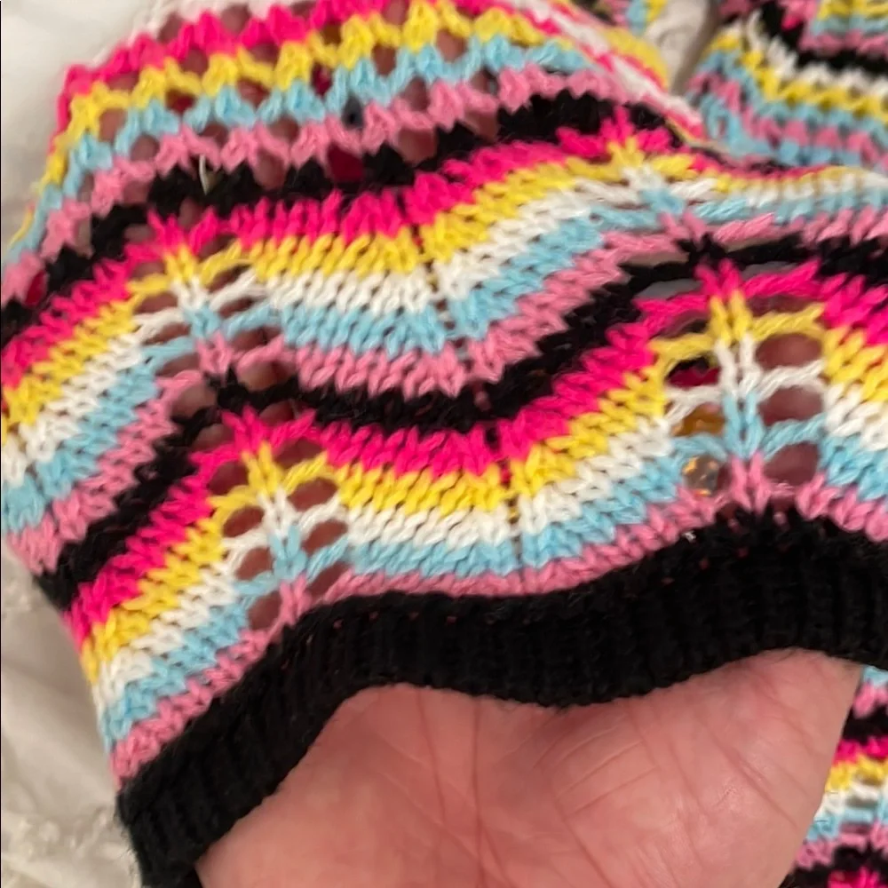 Multicolor Striped Women's Sweater large